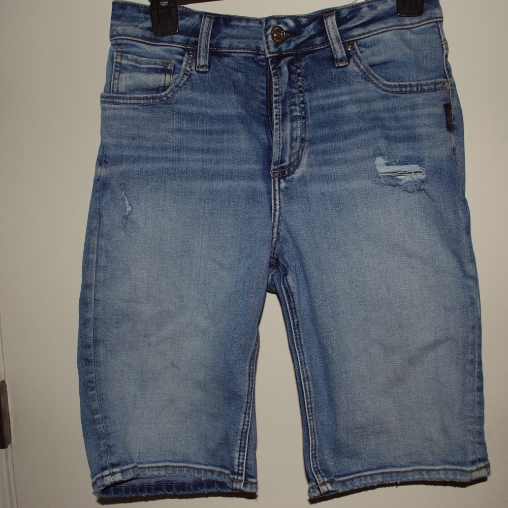 Silver Jeans Co. Bermuda Length Denim Shorts.